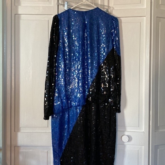 Sparkle for days in this vintage St. Martin color block dress.  See Measurements - Picture 5 of 6